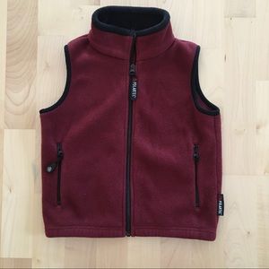 🎉 5 for $20 🎉 Vintage Rugged Bear Polartec Fleece Vest Burgundy Kids 5